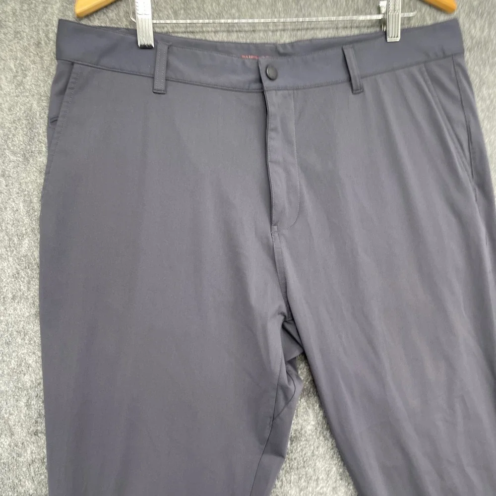 Rhone Pants Mens 38 Gray Tapered Fit Technical Stretch Performance Commuter
